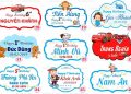Bảng tên trang trí sinh nhật bé